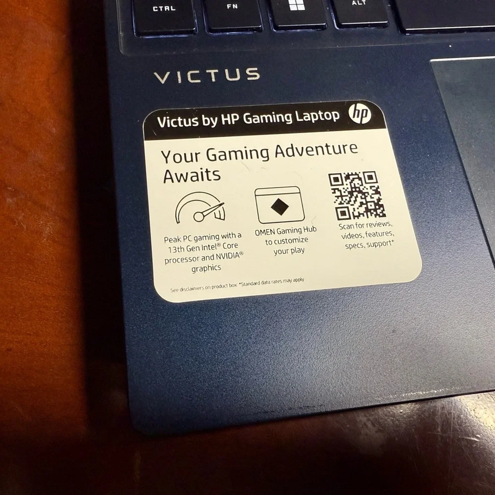 LAPTOP HP VICTUS i5 13th gen | RTX 3050 6GB | 24GB RAM | 500GB SSD